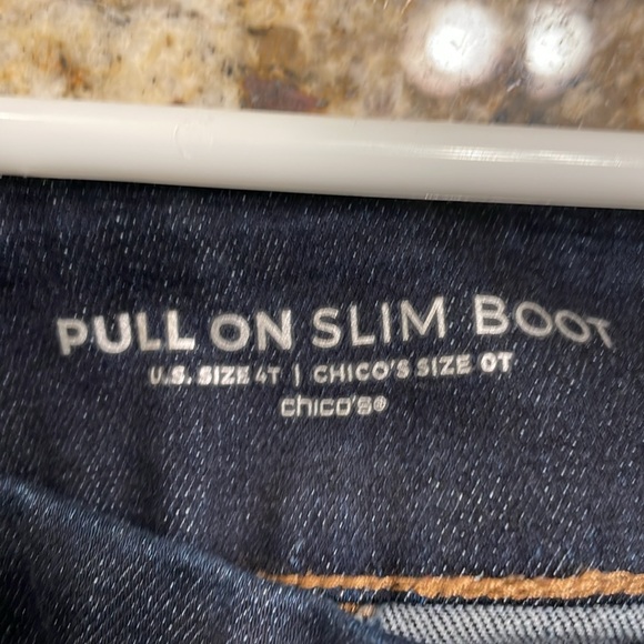 Chicos Pull On Slim Boot Jeans - Picture 3 of 3